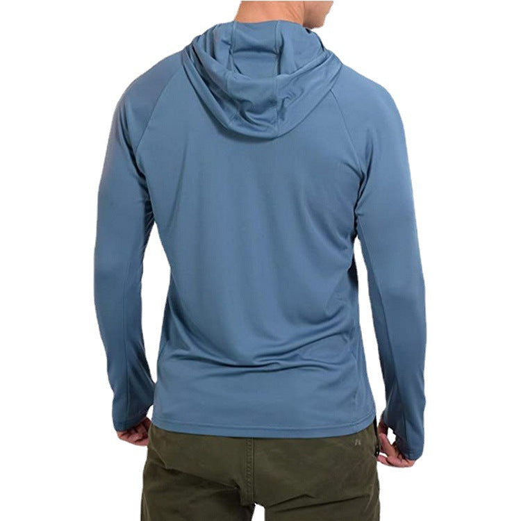 European And American Men's Breathable Light Sun Protection Clothing In Summer - Blue Force Sports
