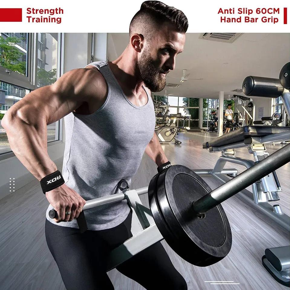 Verstellbare, rutschfeste Gewichtheber-Handgelenkbänder für Fitnessstudio und Fitness