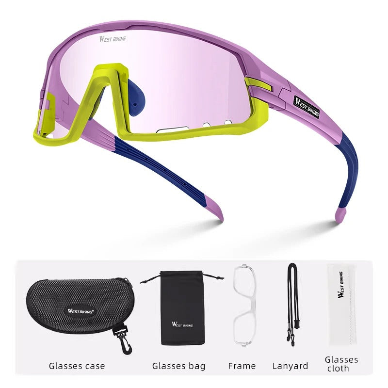 Photochrome Fahrradsonnenbrille