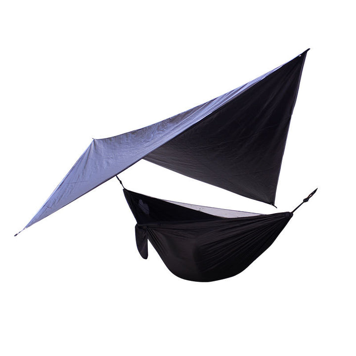 Portable Camping Hammock With Mosquito Net And Awning - Blue Force Sports