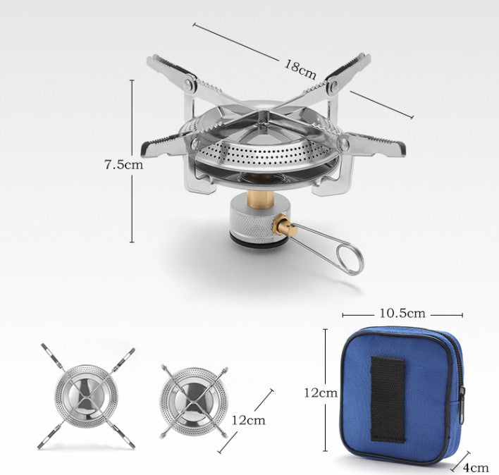 Outdoor Portable All-in-one Stove Mini Energy Efficient For Camping Picnic - Blue Force Sports