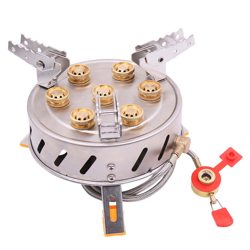 Camping Stove 7-burner Outdoor Stove - Blue Force Sports