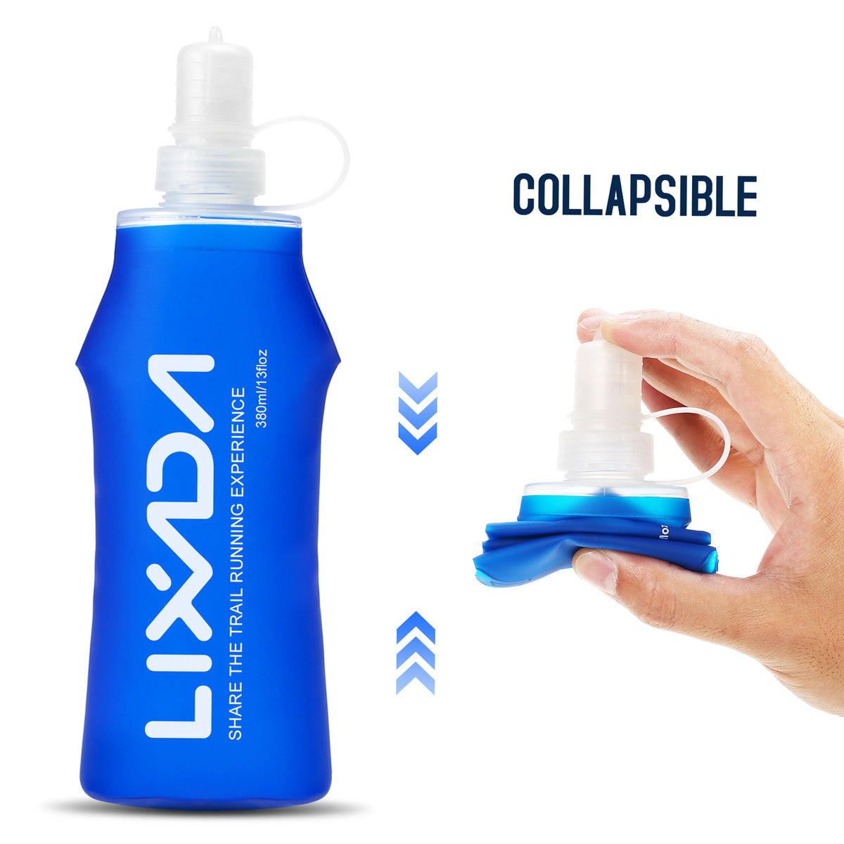 Botella de agua blanda para deportes al aire libre