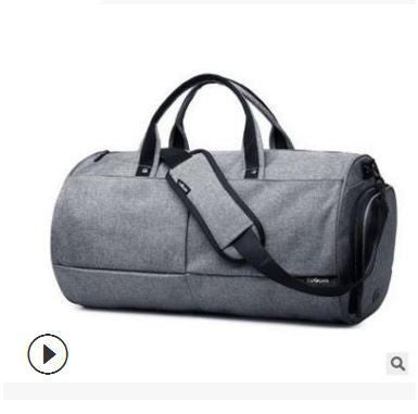 Men's Fashion Sports Gym Bag Waterproof Canvas Portable Travel Bag Large Capacity Lightweight Training Travel Bag Cross-border - Blue Force Sports