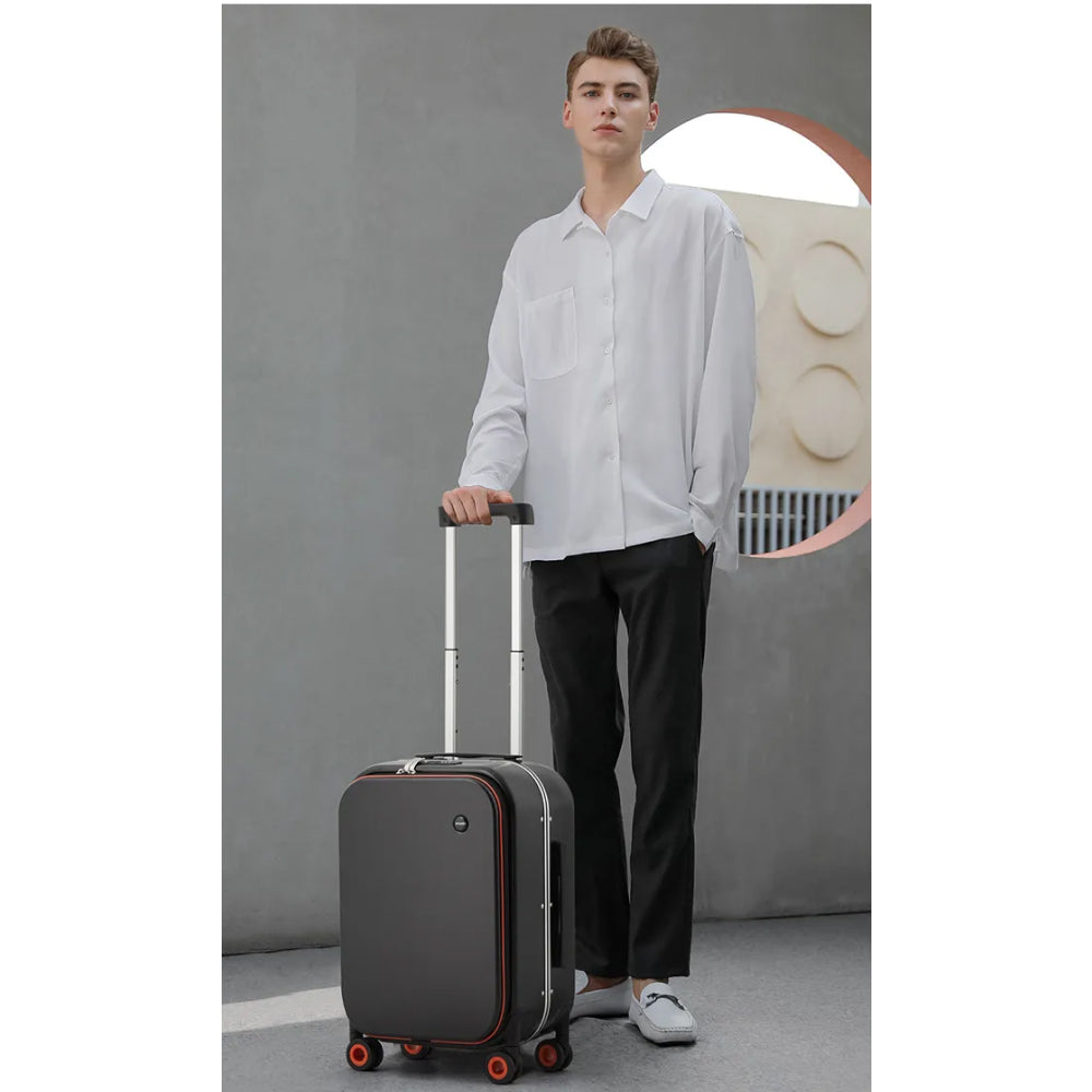 Innovatives Handgepäck-Hartschalen-Trolley mit Aluminiumrahmen