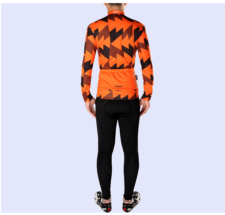 Long-sleeved autumn and winter men's bicycle top - Blue Force Sports