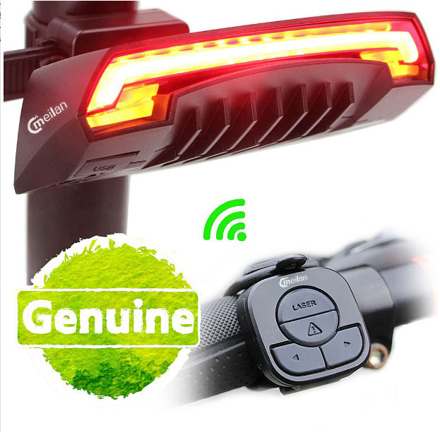 Brake light safety warning laser light bicycle tail light - Blue Force Sports