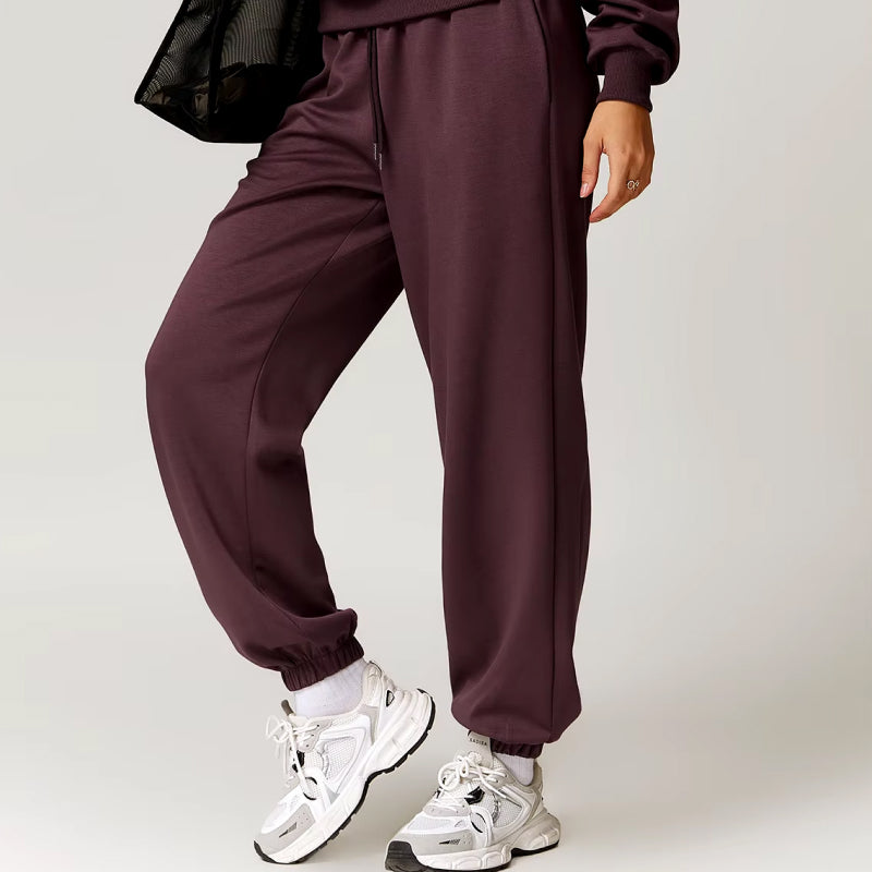 Jogginghose mit hoher Taille und lockerer Passform