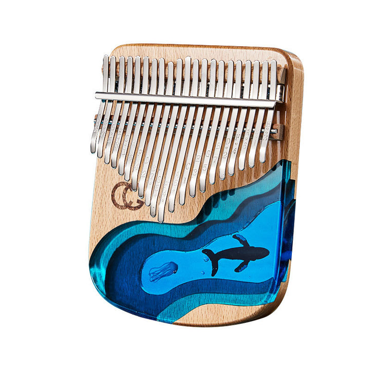 Kalimba Beech Thumb Piano High Quality Wood Musical Instruments Gifts 17 21 Keys - Blue Force Sports