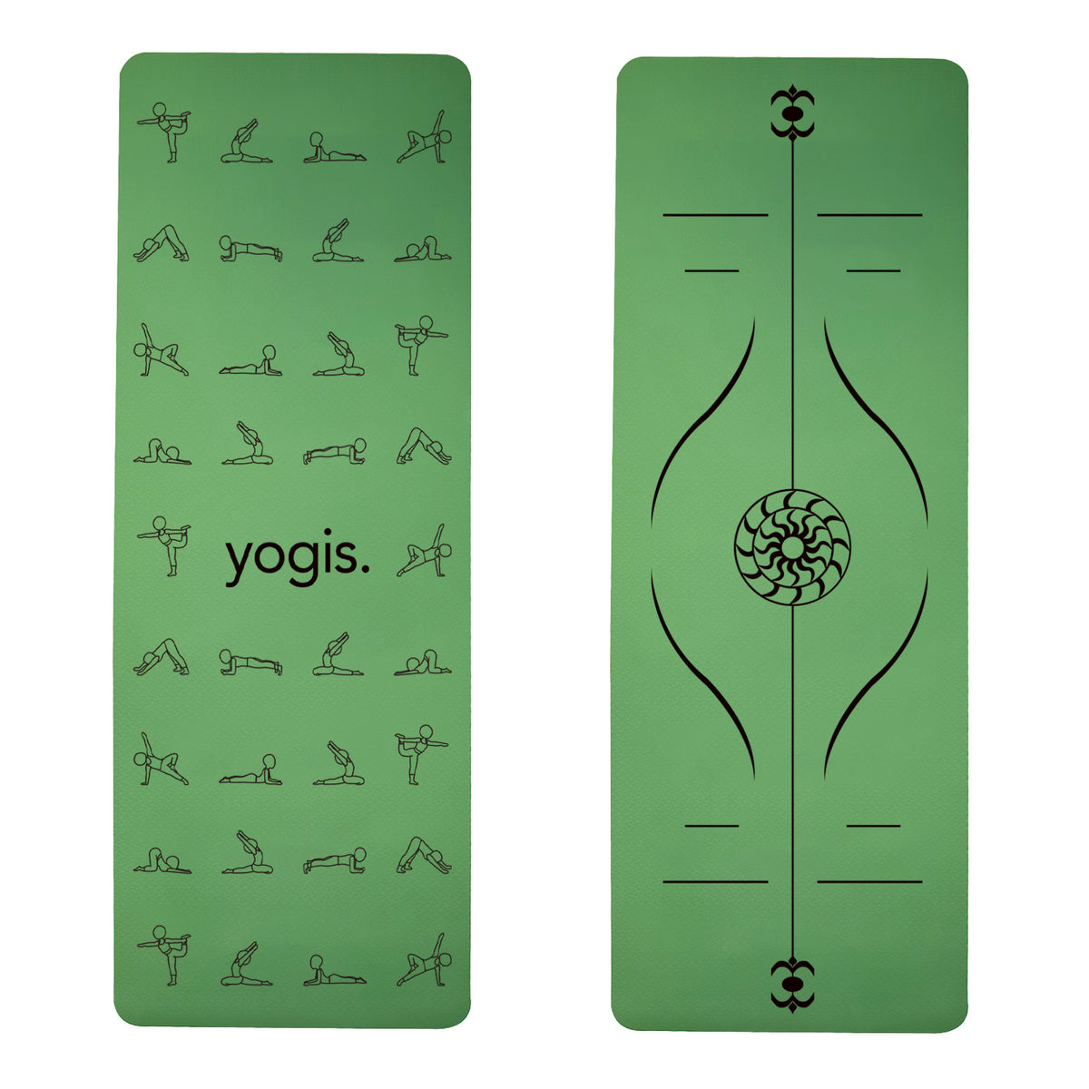 Yoga Mat Posture Line Non-slip Custom Fitness Mat For Beginners Plank Support - Blue Force Sports