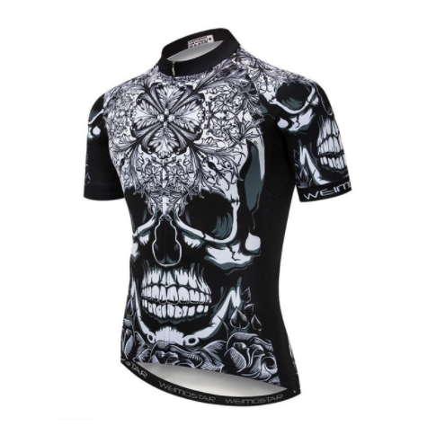 Weimostar skull jersey men's pirate jersey - Blue Force Sports