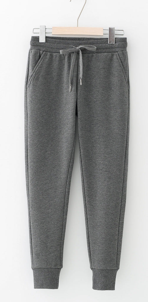 Cashmere casual pants 2021 autumn and winter new style, simple and easy to add loose trousers and warm pants Haren pants - Blue Force Sports