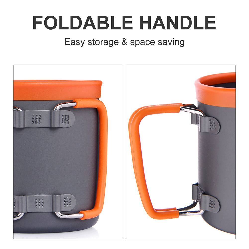 Taza de aluminio para acampar