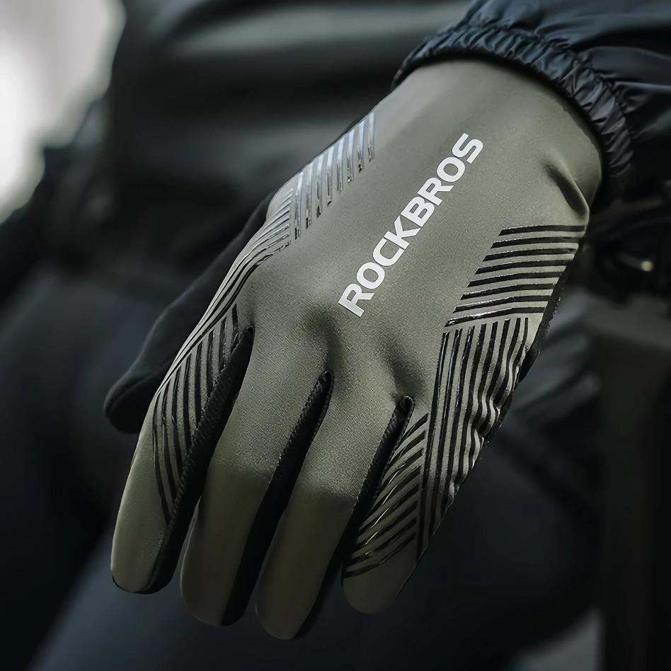 Atmungsaktive Fahrradhandschuhe mit Vollfinger-Design, Unisex