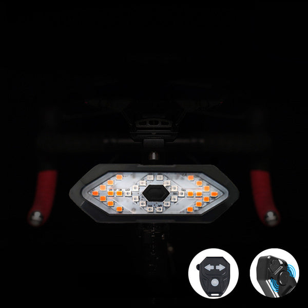USB Charging With Horn Night Riding Flashing Turn Warning Light - Blue Force Sports