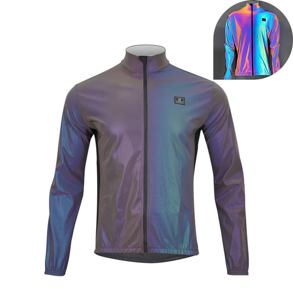 Cycling Jacket Colorful Reflective Night Riding Safety Jacket - Blue Force Sports