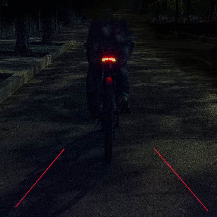 Smart Remote Control Bicycle Riding Laser LED Tail Light Accessories - Blue Force Sports