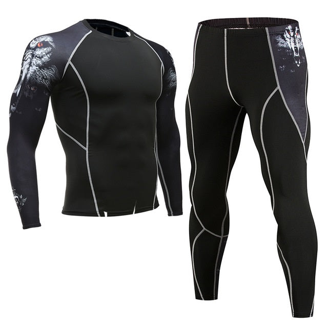 Sportswear quick-drying running suit - Blue Force Sports