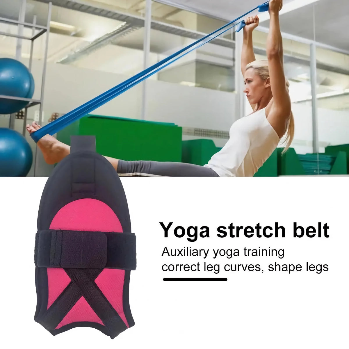 Hochfester Multi-Loop-Yoga-Stretchgurt für die Physiotherapie