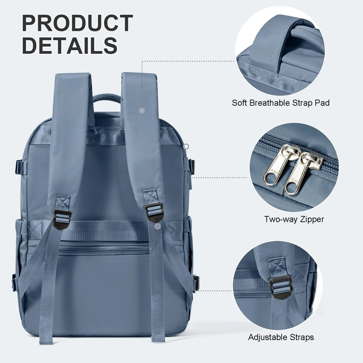 Mochila para portátil multiusos de gran capacidad
