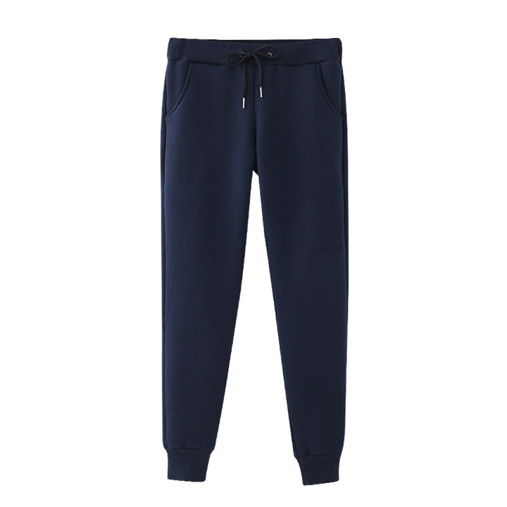 Cashmere casual pants 2021 autumn and winter new style, simple and easy to add loose trousers and warm pants Haren pants - Blue Force Sports