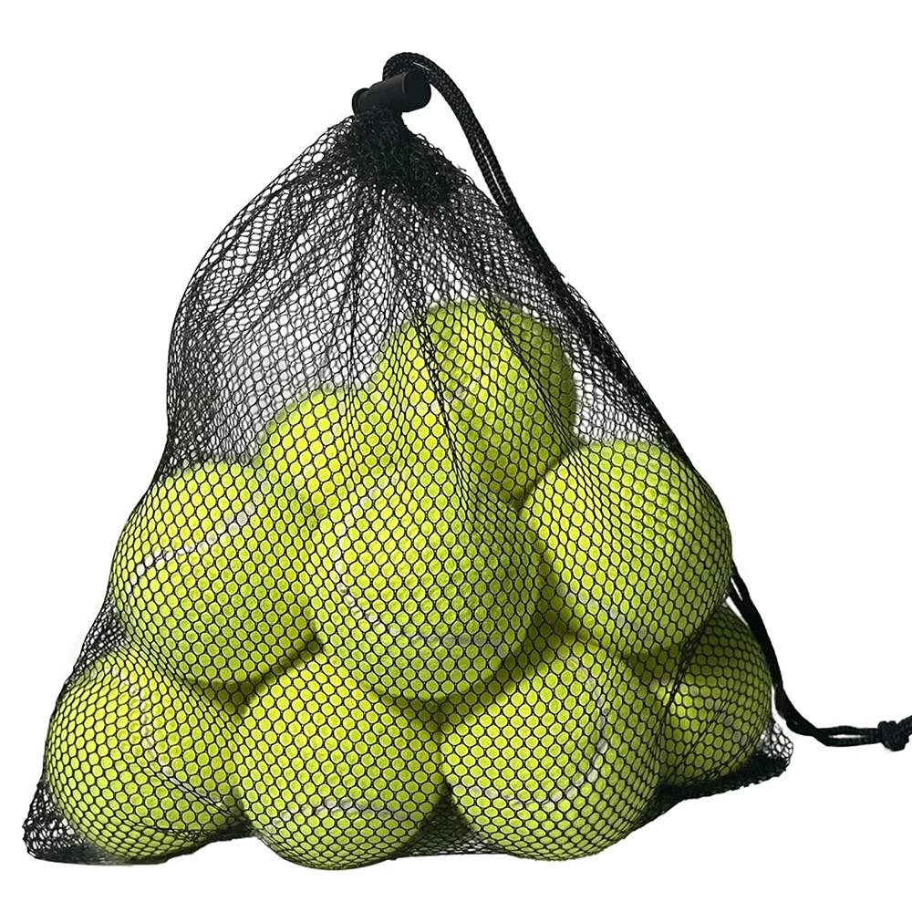 Hochelastische Tennisbälle mit Netztasche