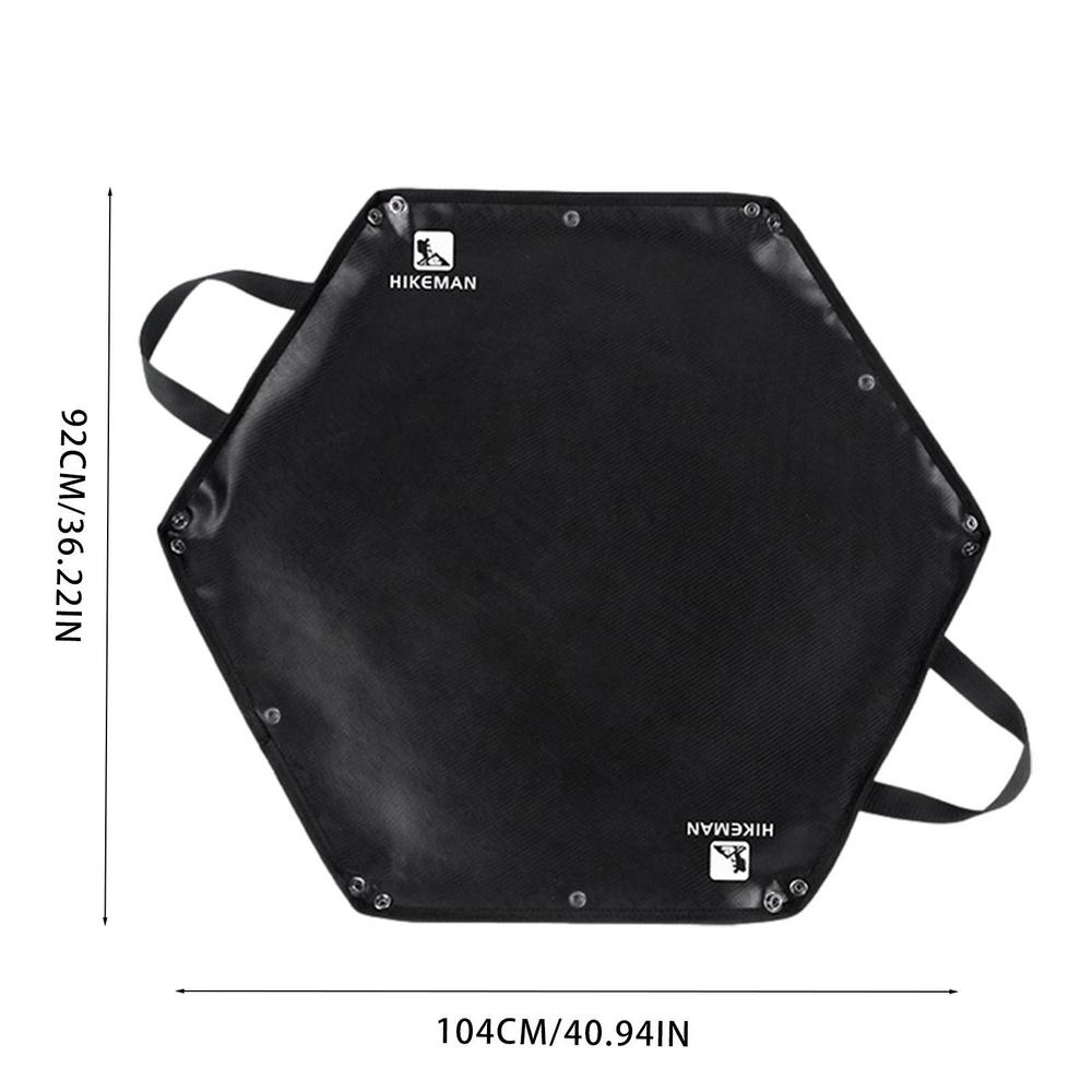 Esterilla hexagonal ignífuga para camping