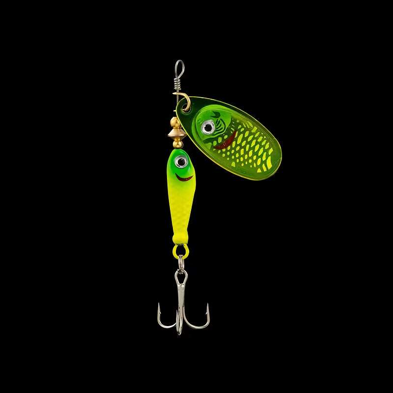 Señuelo de pesca giratorio de metal