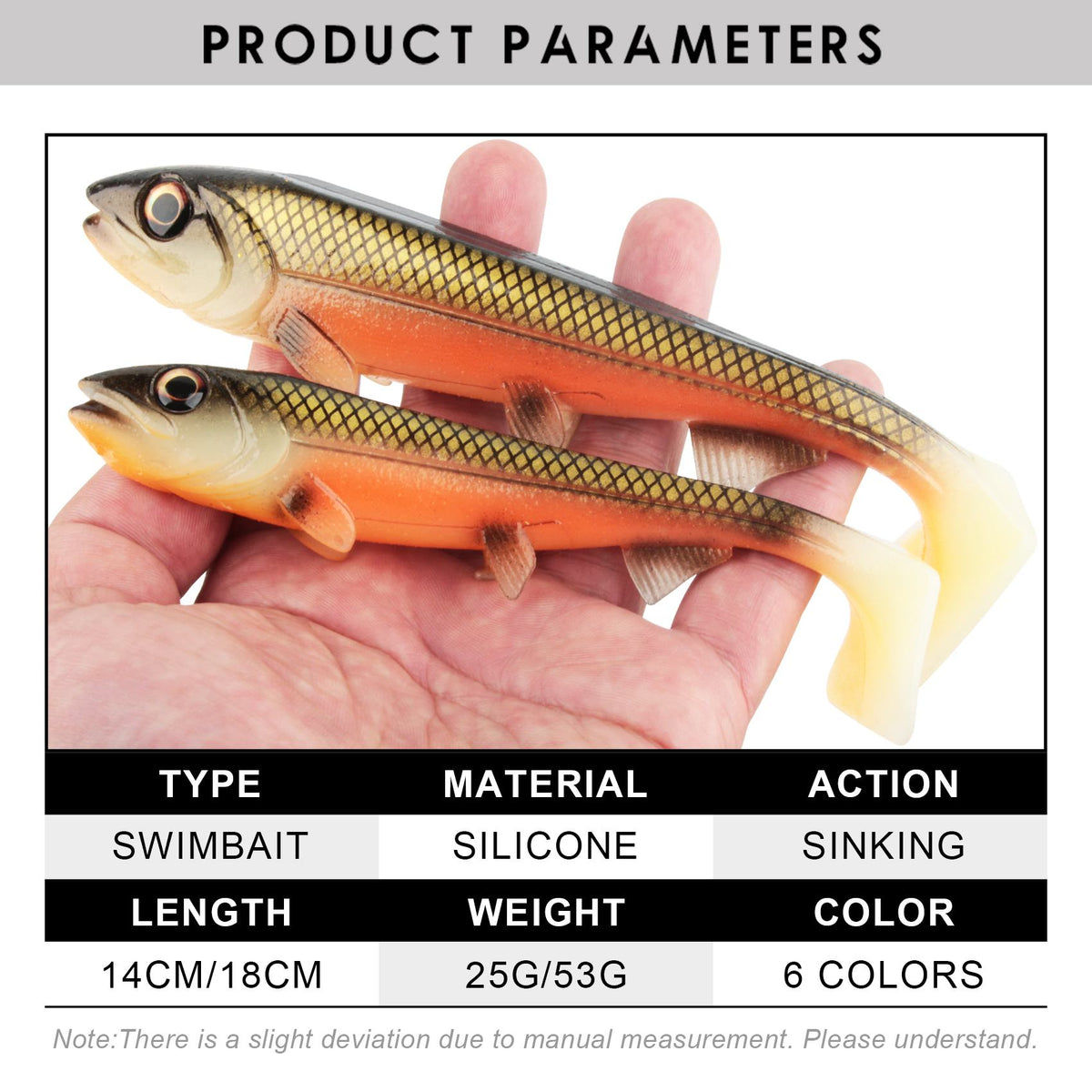 Big Shad Angelköder 14cm & 18cm Swimbait Softbait für Hecht, Barsch und Zander