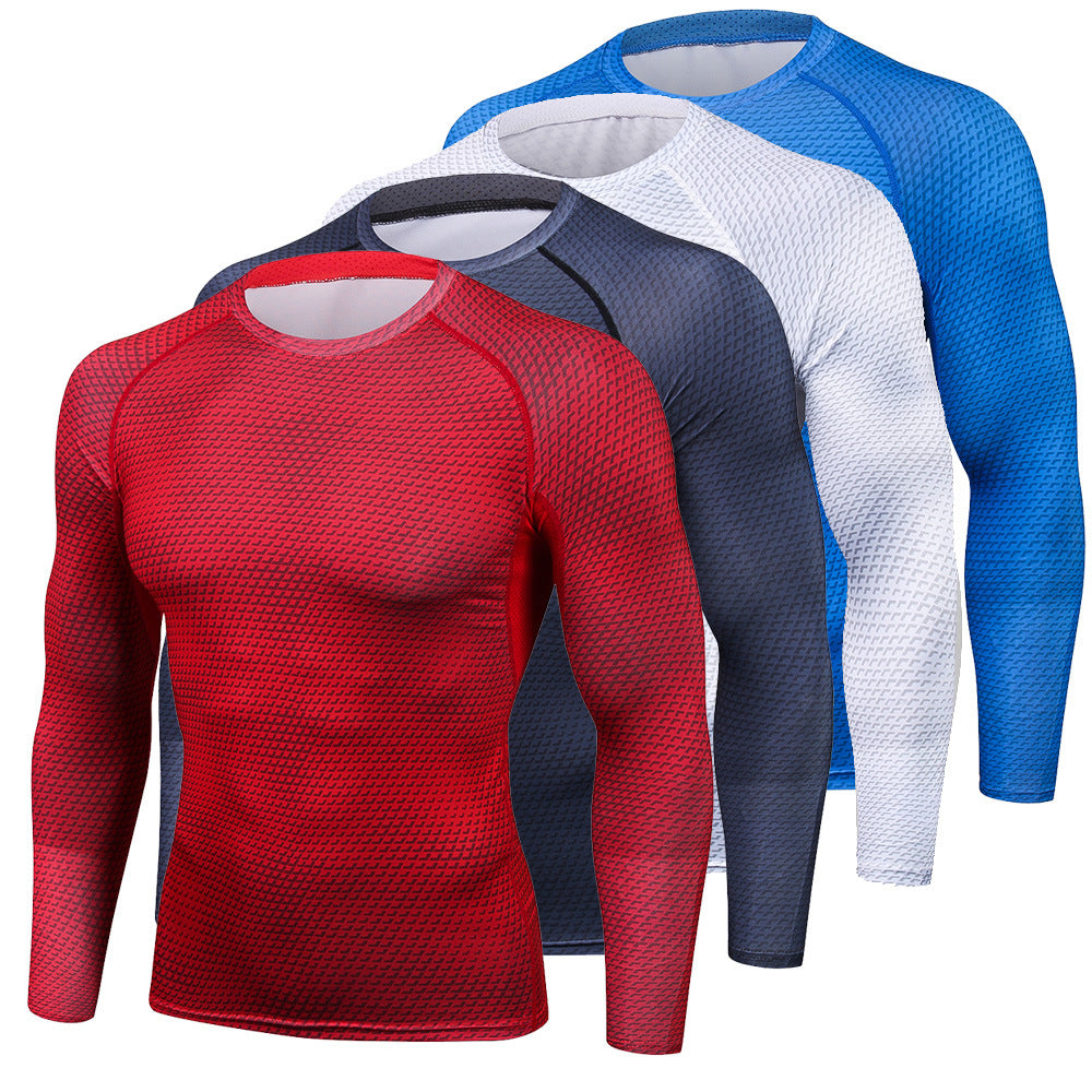 Long sleeve breathable quick-drying fitness training clothes - Blue Force Sports