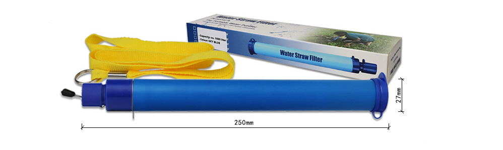 A-type camping wild drink outdoor water purification straw - Blue Force Sports