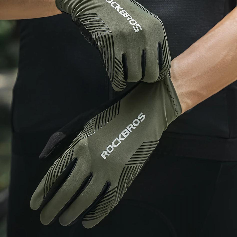 Atmungsaktive Fahrradhandschuhe mit Vollfinger-Design, Unisex