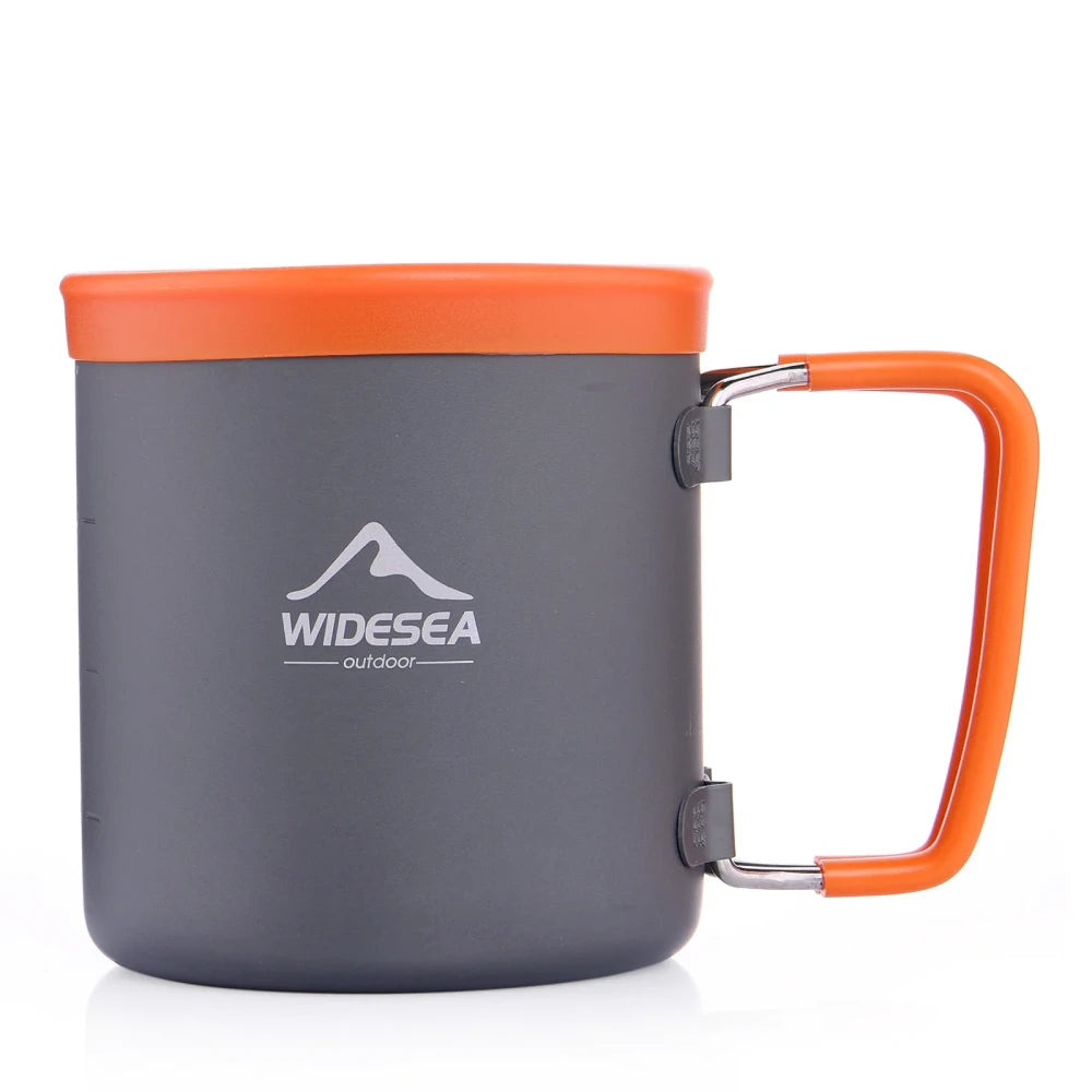 Taza de aluminio para acampar