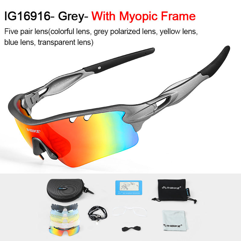 INBIKE Polarized Cycling Glasses - Blue Force Sports