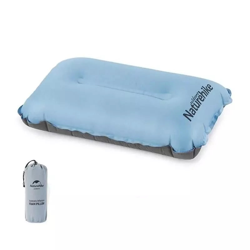 Almohada de camping autoinflable ultraligera