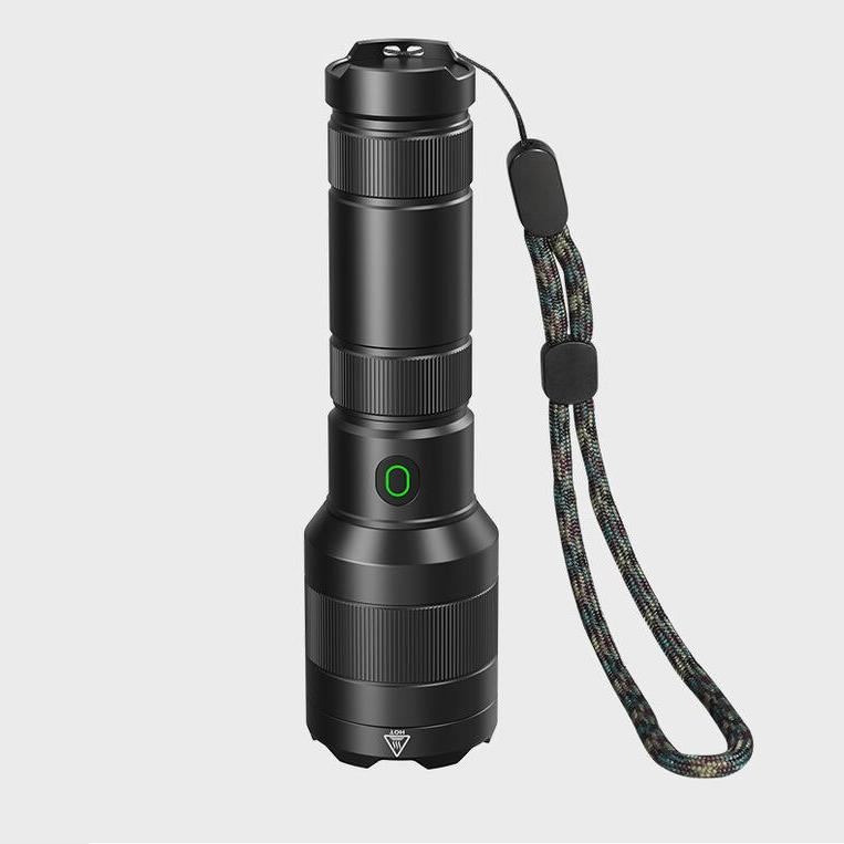 Taktische LED-Laser-Taschenlampe mit großer Reichweite und Powerbank, 1500 m Reichweite, wiederaufladbar
