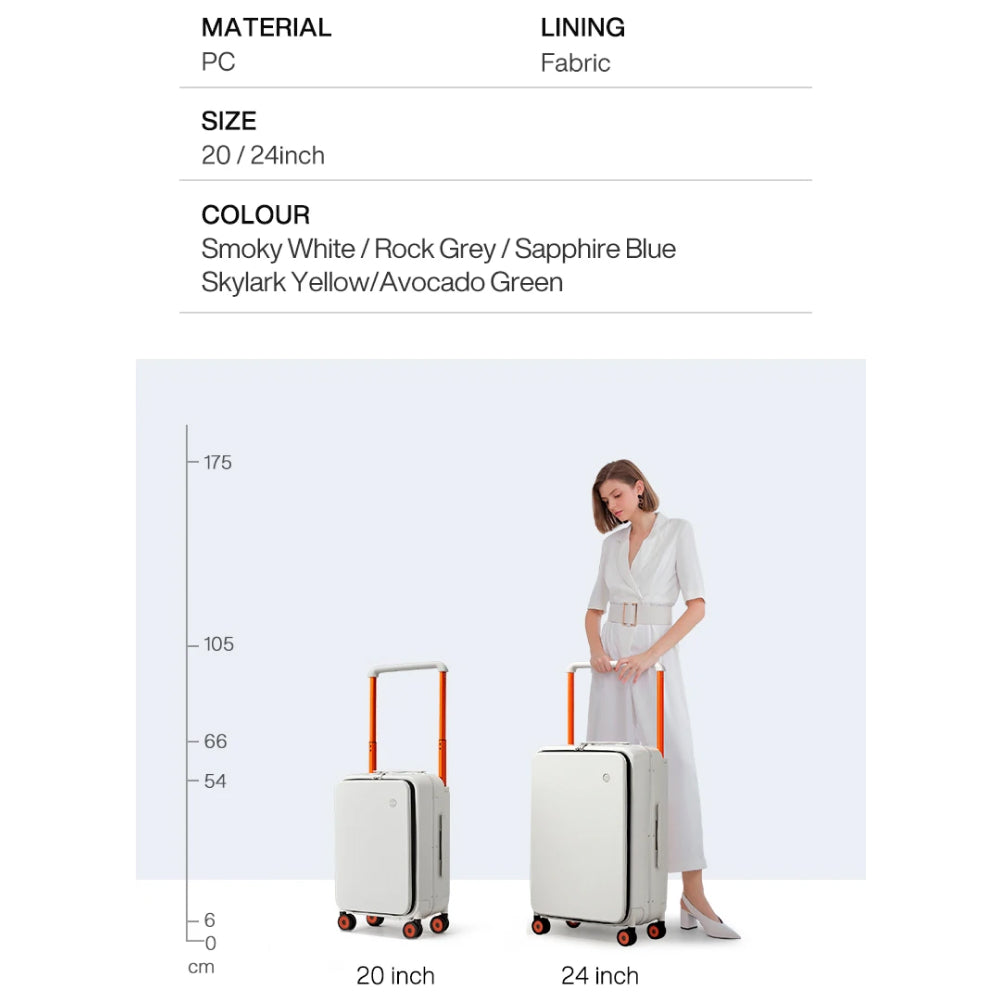 Luxury Wide Handle 20 Inch Carry-On Trolley Case