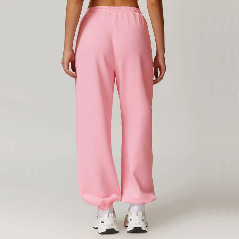 Jogginghose mit hoher Taille und lockerer Passform