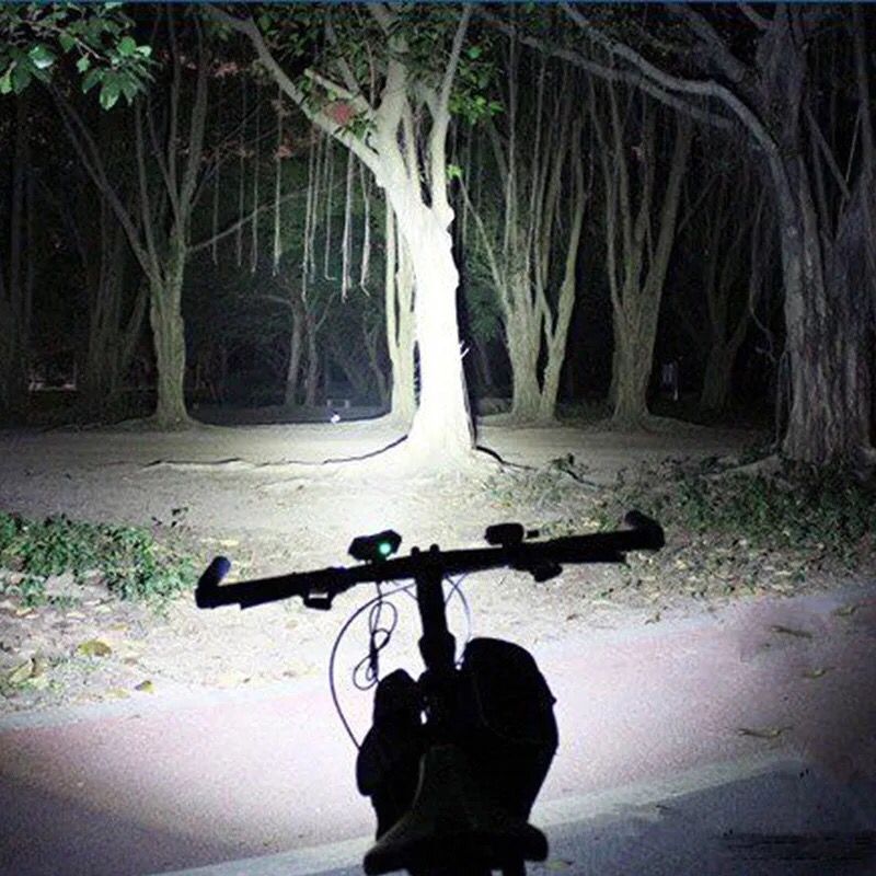 F3 light USB bicycle headlights 3 t6 mountain bike rechargeable light LED lights professional riding bike lights - Blue Force Sports