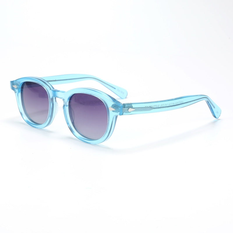 Retro Acetate Polarized Sunglasses - Blue Force Sports