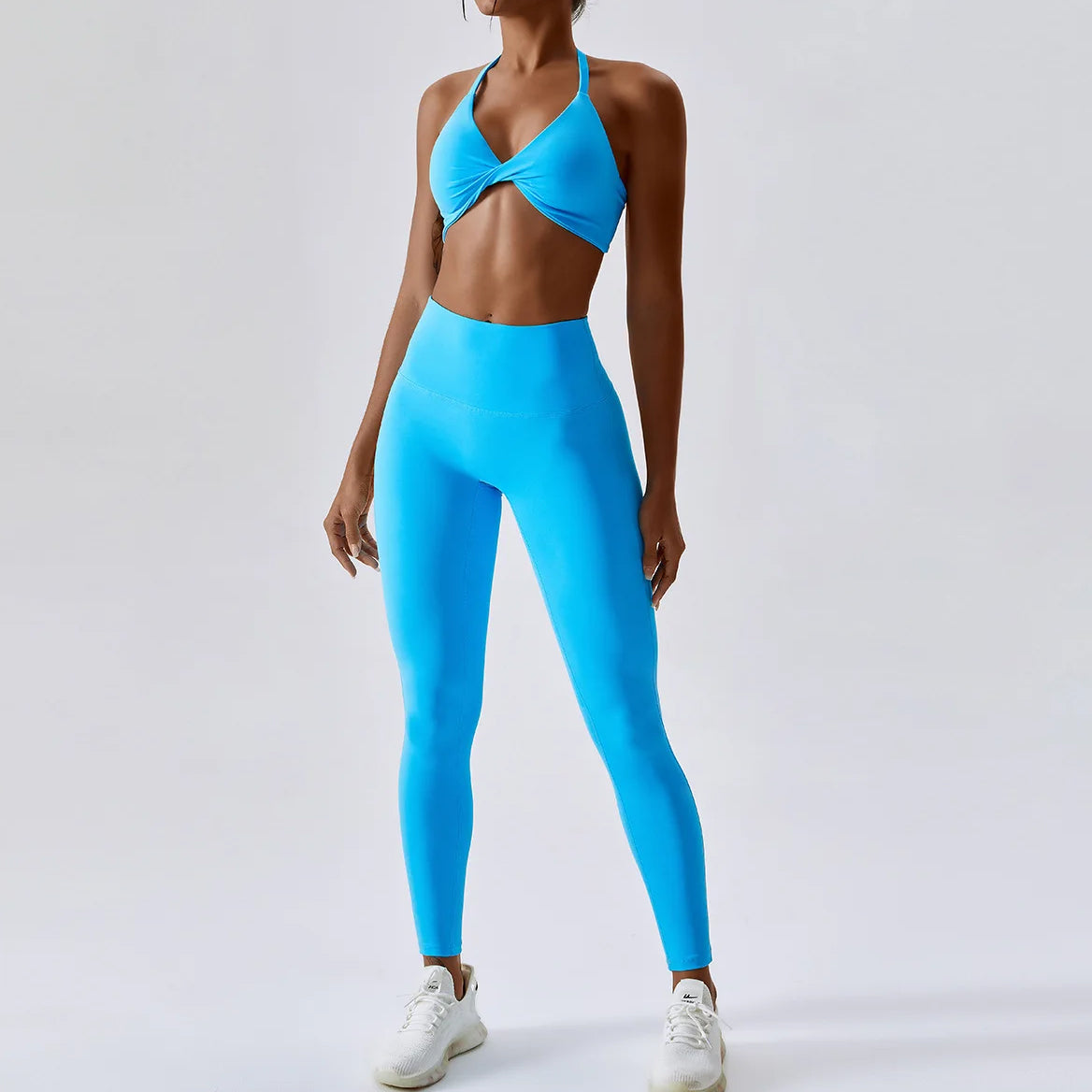 Conjunto de yoga sin costuras para mujer