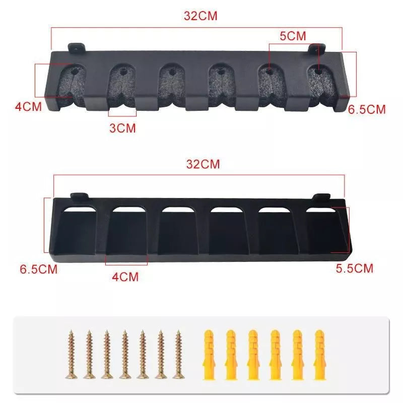Estante vertical para cañas de pescar que ahorra espacio y tiene capacidad para 6 cañas
