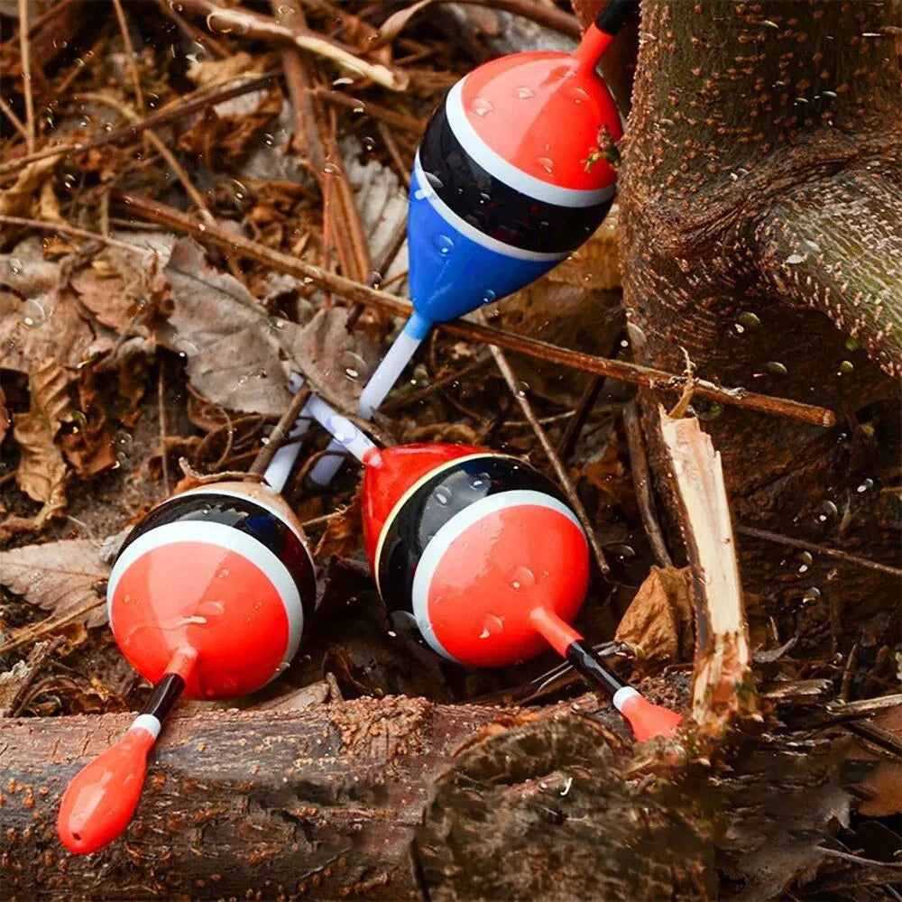 Hochwertiges Slip-Bobber-Set aus Balsaholz zum Angeln von Sonnenbarschen, Forellen und Barschen.
