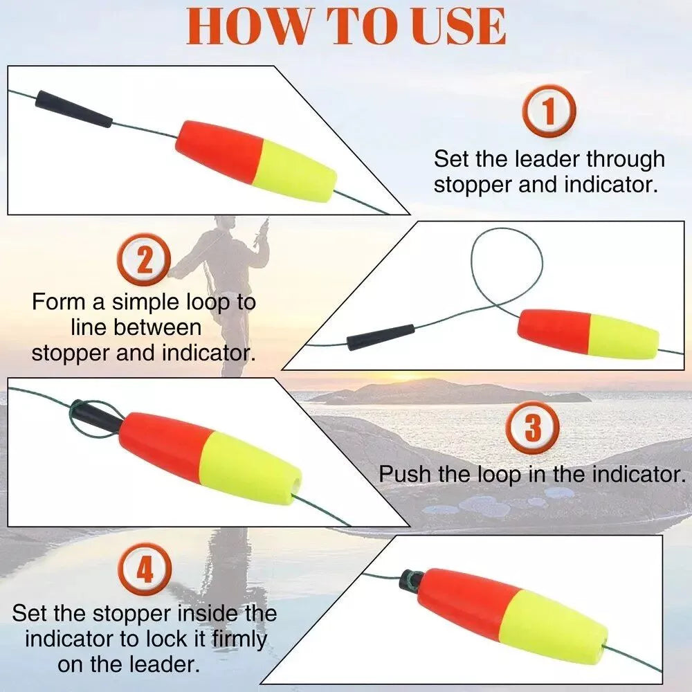 Versatile 50Pcs Fishing Peg Floats