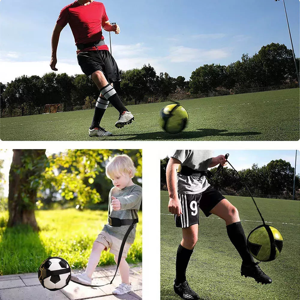 Fußball-Jongliertrainer und Kick-Übungsgürtel