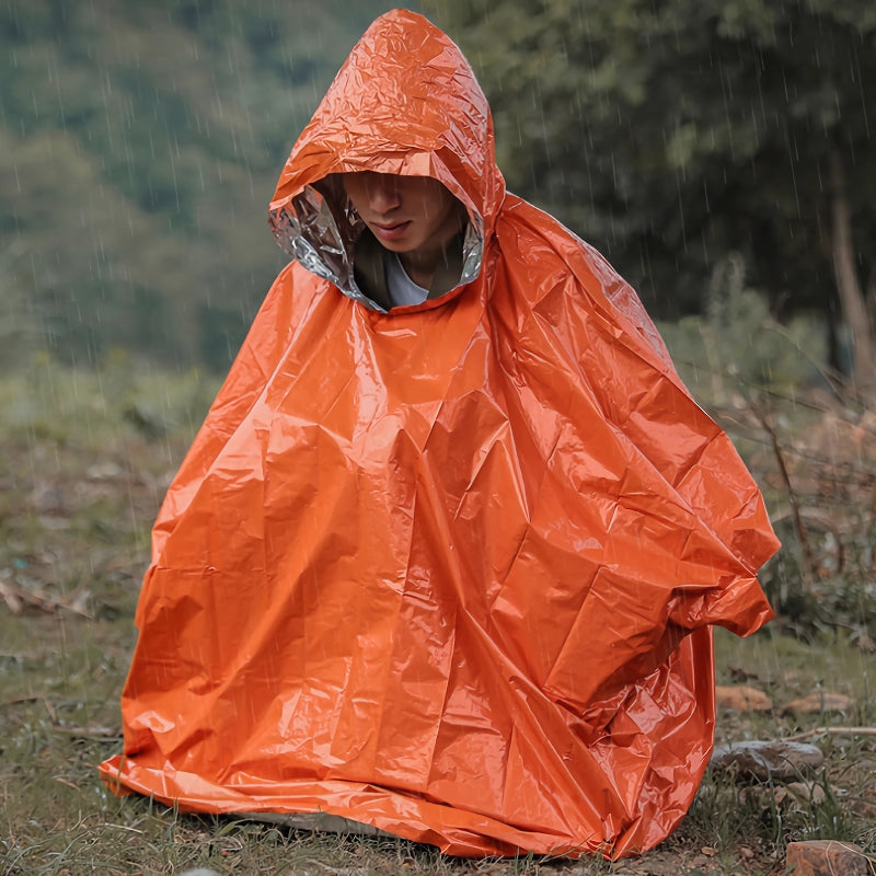 Lightweight PE Emergency Poncho and Blanket