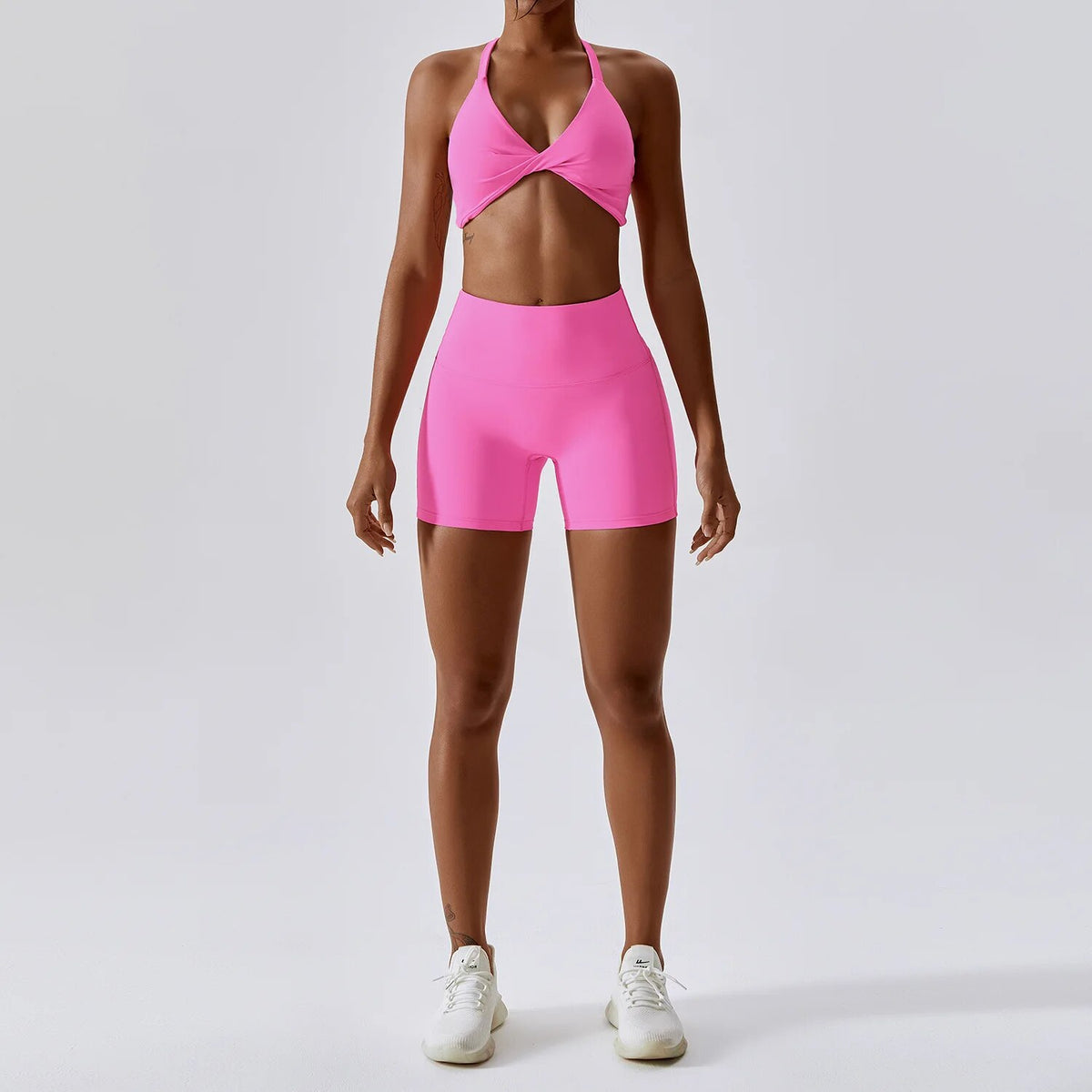 Conjunto de yoga sin costuras para mujer