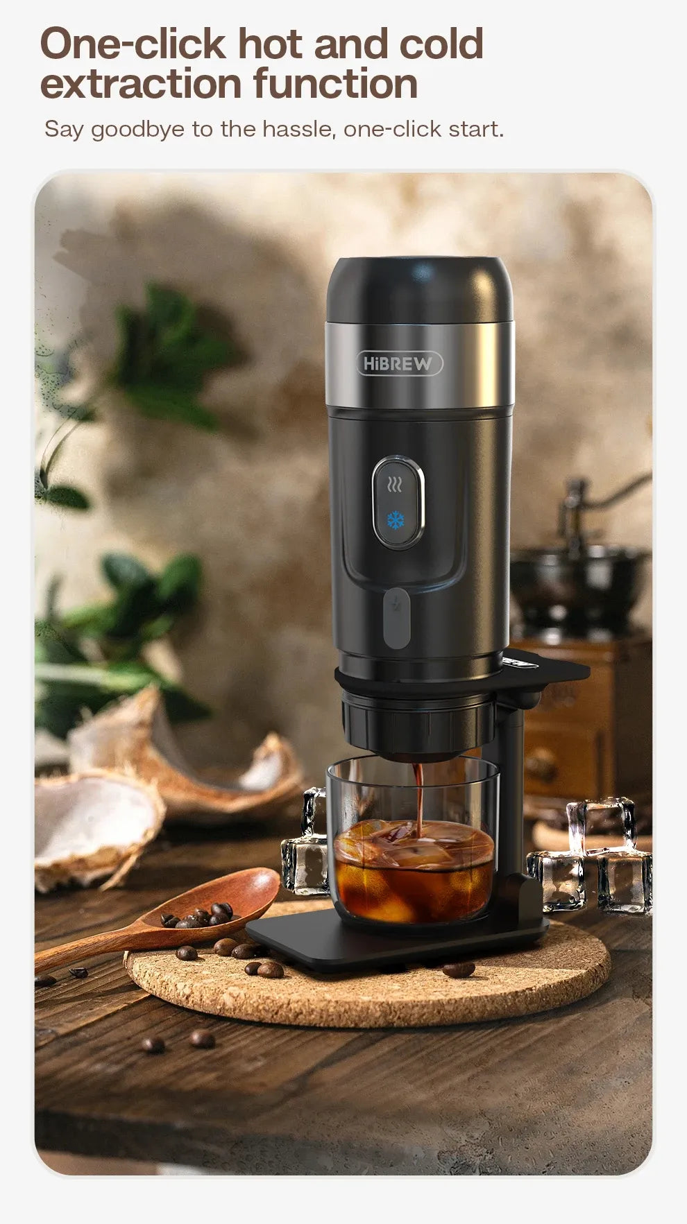 Portable Espresso Coffee Maker for Car & Home