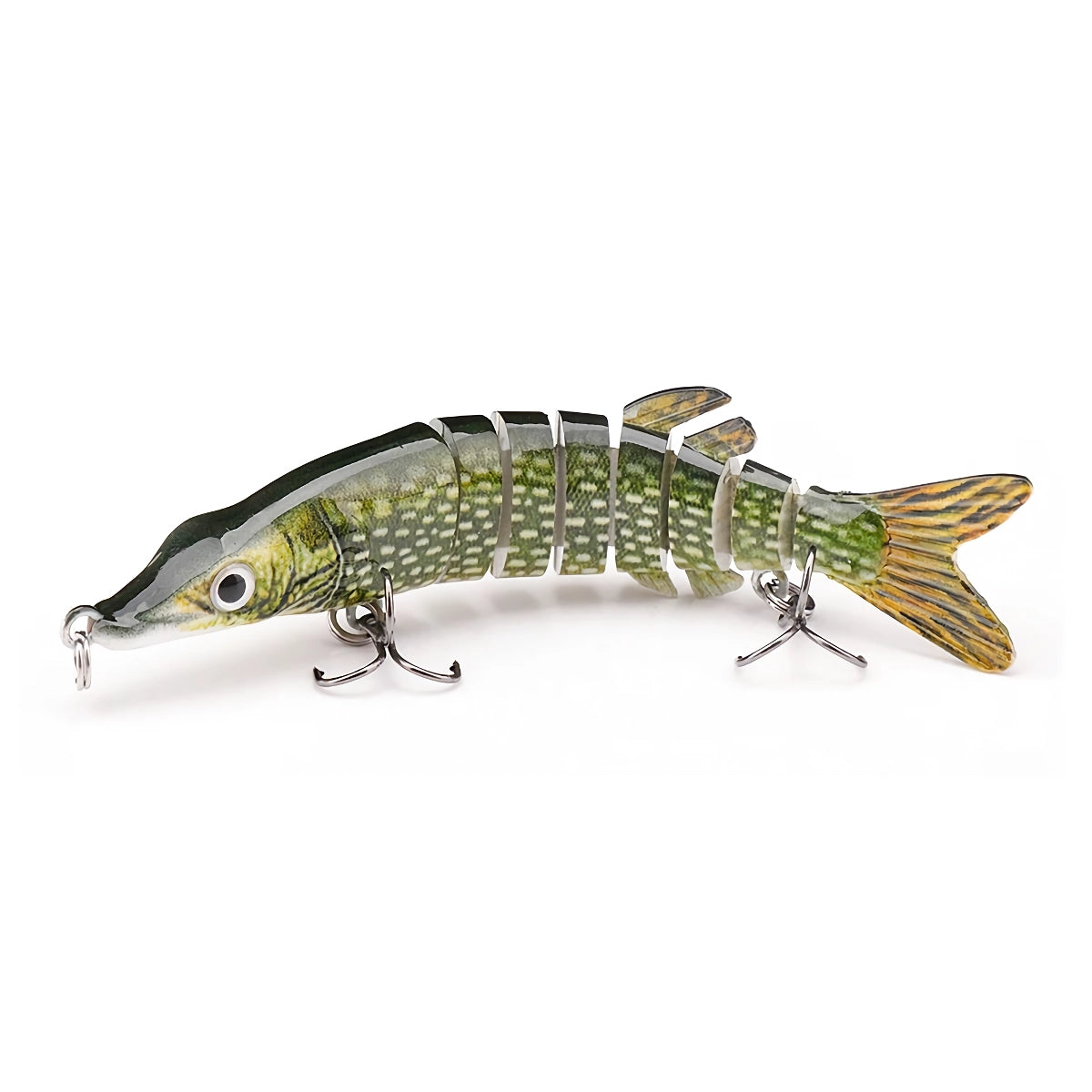 Señuelo de pesca Mini Pike Crankbait de 10 cm y 8,7 g: Swimbait artificial de hundimiento lento para lucios, lubinas y más