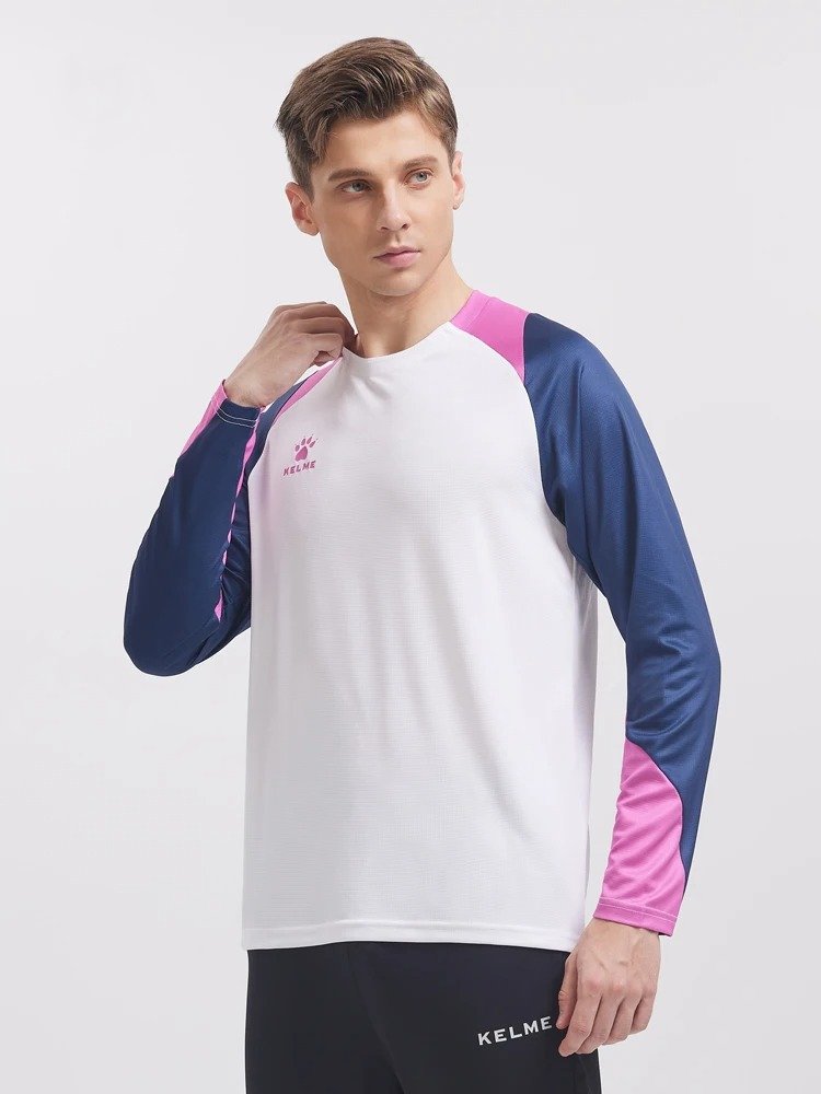 Camiseta de entrenamiento de manga larga de secado rápido para hombre